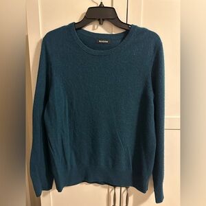 NAADAM the original cashmere sweater, peacock blue, medium